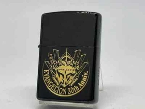 Zippo Neon Genesis Evangelion 30th Anniversary Etching Black Gold Lighter Japan - Picture 1 of 6