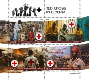 2024 06 - LIBERIA - RED CROSS IN LIBERIA 1V complet set MNH ** T - Picture 1 of 1