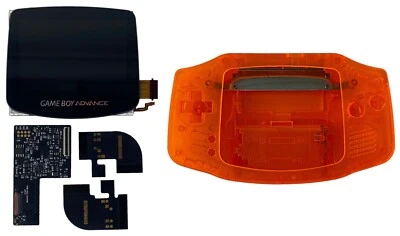 Kit de luz de fundo FunnyPlaying Gameboy Advance laminado ITA TFT com concha GBA AGB - Imagem 1 de 4