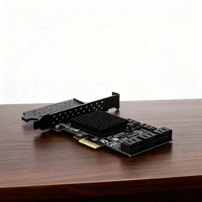 8-Port SATA 3.0 PCI Express Expansion Card PCI-E Controller 6G Adapter for HDDfe - Image 1 of 4