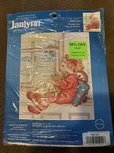 Janlynn gezähltes Kreuzstich-Set Fenstersitz #008-0172 neu geöffnete Verpackung - Bild 1 von 3