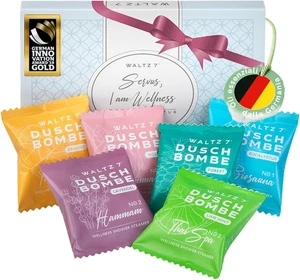 Bombe Da Doccia Originali, 6 Pezzi Con 6 Fragranze, Qualita Dall Europa, Pastigl - Foto 1 di 12