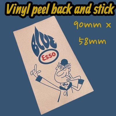 ESSO Blue Paraffin  vintage jug pourer can Vinyl sticker Classic Li Tv Sx Gp Car - Image 1 of 3
