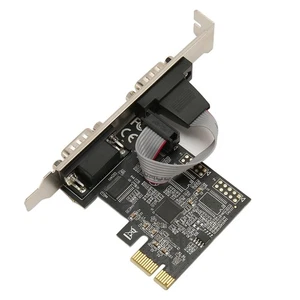 2 Port Pci Express Rs232 Db9 Serial Port Card Pcie Serial Expansion Card P AM - Afbeelding 1 van 24