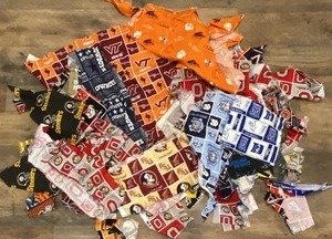1 Lb. of Assorted College and Pro sports Team Scraps for quilting - Picture 1 of 1