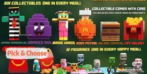 McDonald's 2025 AU X A Minecraft Movie Collectable Toys &Card & Unused Code-Pick - Picture 1 of 43