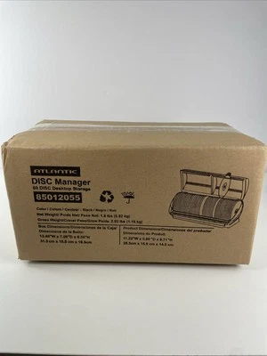 Atlantic Disc Manager 80 Disc CD/DVD Desktop Storage Organizer New Sealed - Image 1 of 4
