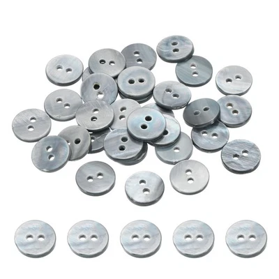 30 Pcs 11.5mm Mother of Pearl Buttons, 2 Holes MOP Natural Pearl Shell Button... - Image 1 of 4