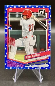 2023 Panini Donruss Cam Collier #127 Indipendenza Blu Cincinnati Reds - Foto 1 di 2