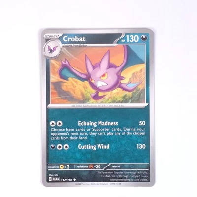 Crobat 112/182 Pokemon SV04: Paradox Rift Uncommon NM - Image 1 of 2