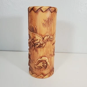 Universal Studios Jurassic Park World Velociraptor Tiki tazza dinosauro plastica - Foto 1 di 6