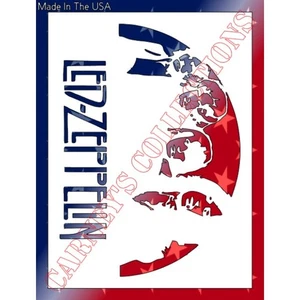 8.5"x11.5" Plastic Stencil - Music Band Zeppelin (SB141)***** - Picture 1 of 3