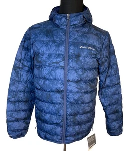 Eddie Bauer Cirruslite Down Hooded Puffer Jacket Mens Small Dustdingo EB650 NEW - Picture 1 of 17