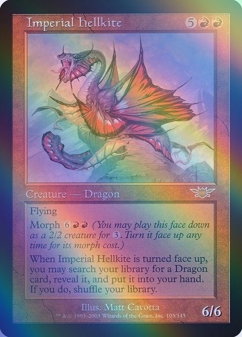 MTG Imperial Hellkite Foil Legion Red English Card Magic the Gathering - Image 1 of 1