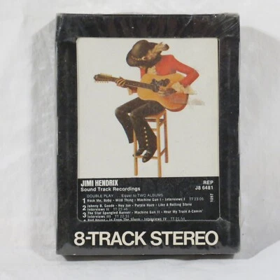 JIMI HENDRIX - Soundtrack From Film   1973  1st US Double Play 8TR SEALED - Image 1 of 3