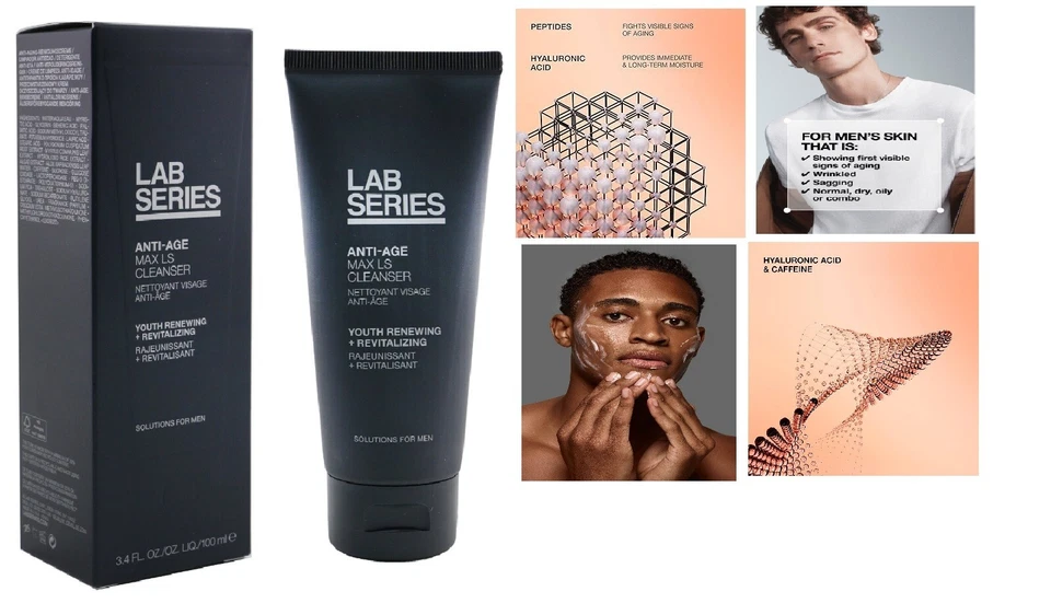 Lab Series MAX LS Anti-Age Youth Renewing + Revitalizing Cleanser 3.4 FL OZ NIB - Image 1 of 1