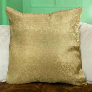 Cushion Covers Gold Set of 2 - All over Print Floral 16X16" 40X40cm Home Decor - Picture 1 of 12
