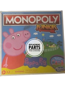 Peppa Pig Monopoly Junior Board Game REPLACEMENT PARTS PIECES YOU CHOOSE - Picture 1 of 12