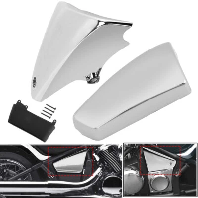 Chrome Battery Side Covers For Kawasaki Vulcan 900 VN900B Classic 2006-2020 Foto 1 de 4