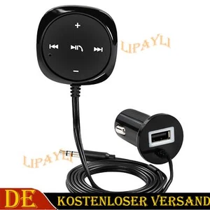 NEU Bluetooth Audio Receiver KFZ Adapter AUX Kabel Auto 3.5mm Klinke Empfänger - - Bild 1 von 8