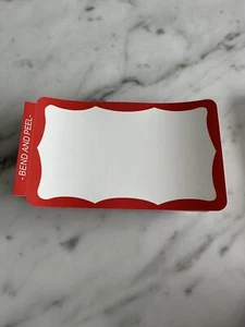 Eierschalen Sticker 100 Stück roter Rand Graffiti Zubehör Street Art Sticker - Bild 1 von 4
