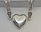 Heart Center Multiple Strand Sterling Silver Bracelet