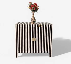 Handmade Bone Inlay 3 Drawer Cabinet Chest Bone Inlay Furniture - Picture 1 of 7