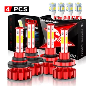 For Mazda 3 2010-2018 Mazda 3 Sport 4x LED Headlight Combo Bulbs High/Low Beam - Picture 1 of 9