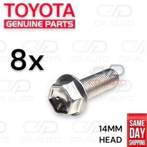 01 - 07 TOYOTA SEQUOIA FRONT LOWER BALL JOINT BOLTS 14MM OEM QTY 8 NEW - Picture 1 of 9