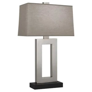 Robert Abbey Doughnut 1 Light Table Lamp, Antique Silver - 104G - Picture 1 of 1