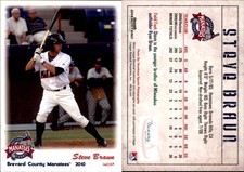 Steve Braun 2010 Grandstand Brevard County Manatees #NNO Card