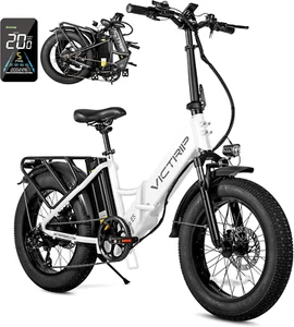 Foldable Electric Bikes for Adults 750W 75Miles 30MPH 20'' Fat Tire City E-bike - Picture 1 of 27