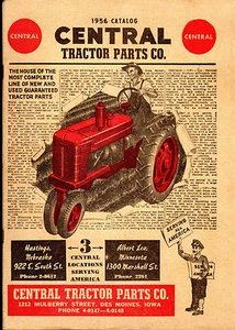 1956 CATALOG Central TRACTOR PARTS New Used TOOLS Etc. Des Moines Iowa FARMING - Picture 1 of 2