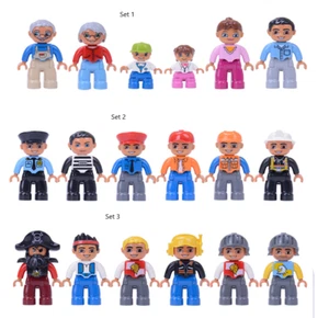 Community figure set Family Members Pirate roleplaying police Compatible Other - Picture 1 of 11