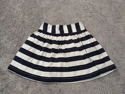 MNG Minifalda Mujer Talla 8 Rayas Azul y Blanco Falda Reunida Foto 1 de 4