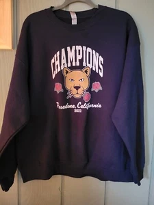 Penn State Sweatshirt Women's Pasadena Calif Rosebowl 2023 Gildan XL Navy - Picture 1 of 9