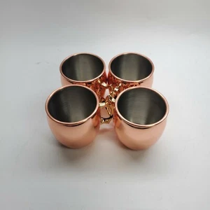 Eco One Silver Intl. Moscow Mule Copper Mugs ~ Set of 3 - Picture 1 of 4