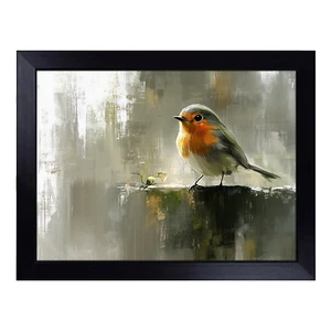 Robin Bird Artwork Lap Tray Cushioned Padded TV Dinner Food Laptop Desk - Picture 1 of 4