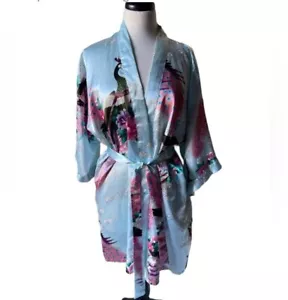 Peacock Silky Robe - Picture 1 of 1