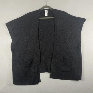 New Cabi Luxury Cardigan Poncho Sweater Charcoal Black 4064 Womens Size XS/Small - Picture 1 of 10