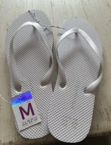 Primark White Flip flops Size Uk 5/6 Eu 38/39 New with Tags - Picture 1 of 4