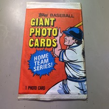1981 Topps 5X7 Giant photo card-Home team photos-Unopened pack