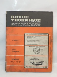 RENAULT 17 R17 TL TS (6 R6 R1180) - Revue Technique Automobile 320 - Imagen 1 de 3