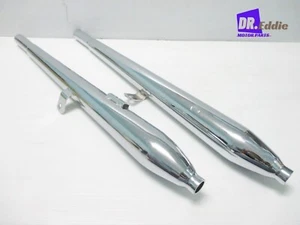 Fit HONDA CB93 CB160 CB96 EXHAUST MUFFLER SET 1 PAIR STEEL #BI671# - Picture 1 of 9