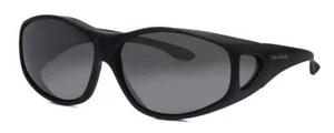 Gafas de sol Foster Grant Solar Shield 68 mm fitover negro mate y gris humo flash - Imagen 1 de 5