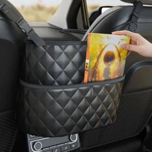 Between Car Seat Back Hanging Net Handbag Holder Organizer Storage Mesh Bag Dog. - Picture 1 of 12