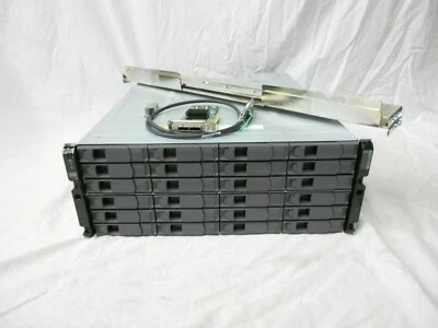 NetApp DS4246 JBOD Server Desktop Expansion Array +Trays, SAS Card, Cable, Rails - Image 1 of 2