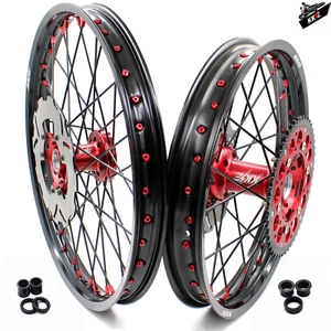 KKE 21/19 MX CNC Wheels Fit HONDA 1997 CR125R 1995 1996 CR250R/ CR500R 1995-2001 - Picture 1 of 13