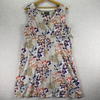 Eddie Bauer Floral Print Dress Sleeveless Casual Cotton Sundress Size PXL - Image 1 of 4