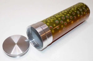 NEW - Beautiful Hand-Painted Scaly Designs Fly Rod Tube Cigar Humidor - Picture 1 of 7